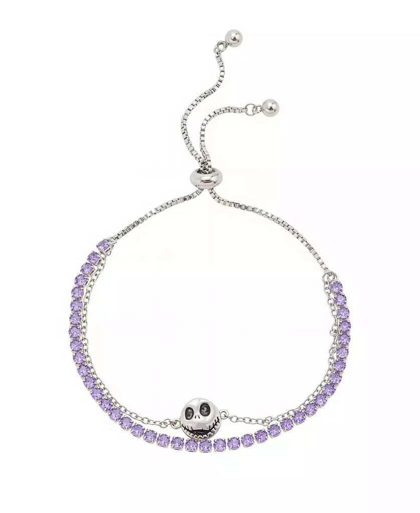 Disney Nightmare Before Christmas Cubic Zirconia Layered Adjustable Bolo Bracelet 1