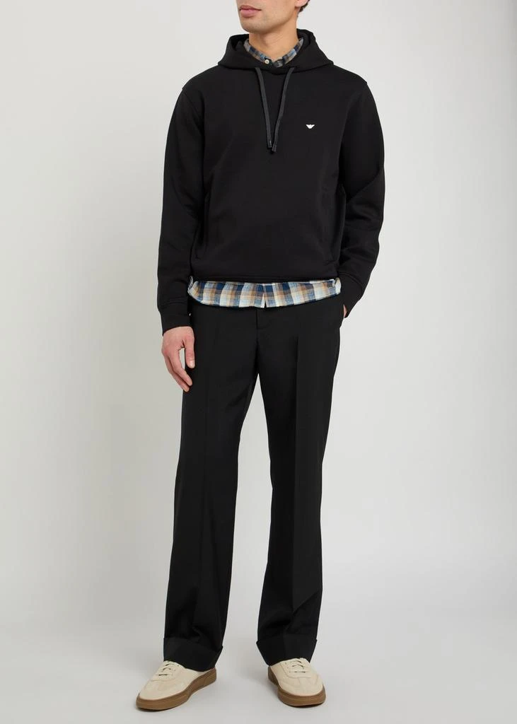 Emporio Armani Hooded jersey sweatshirt 4