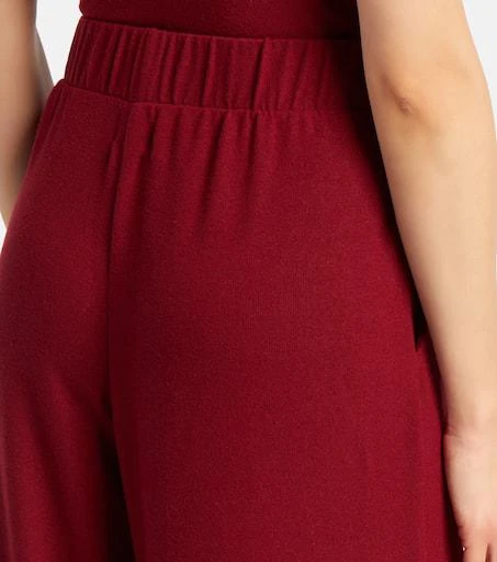 Leset Lauren pleated jersey wide-leg pants 6