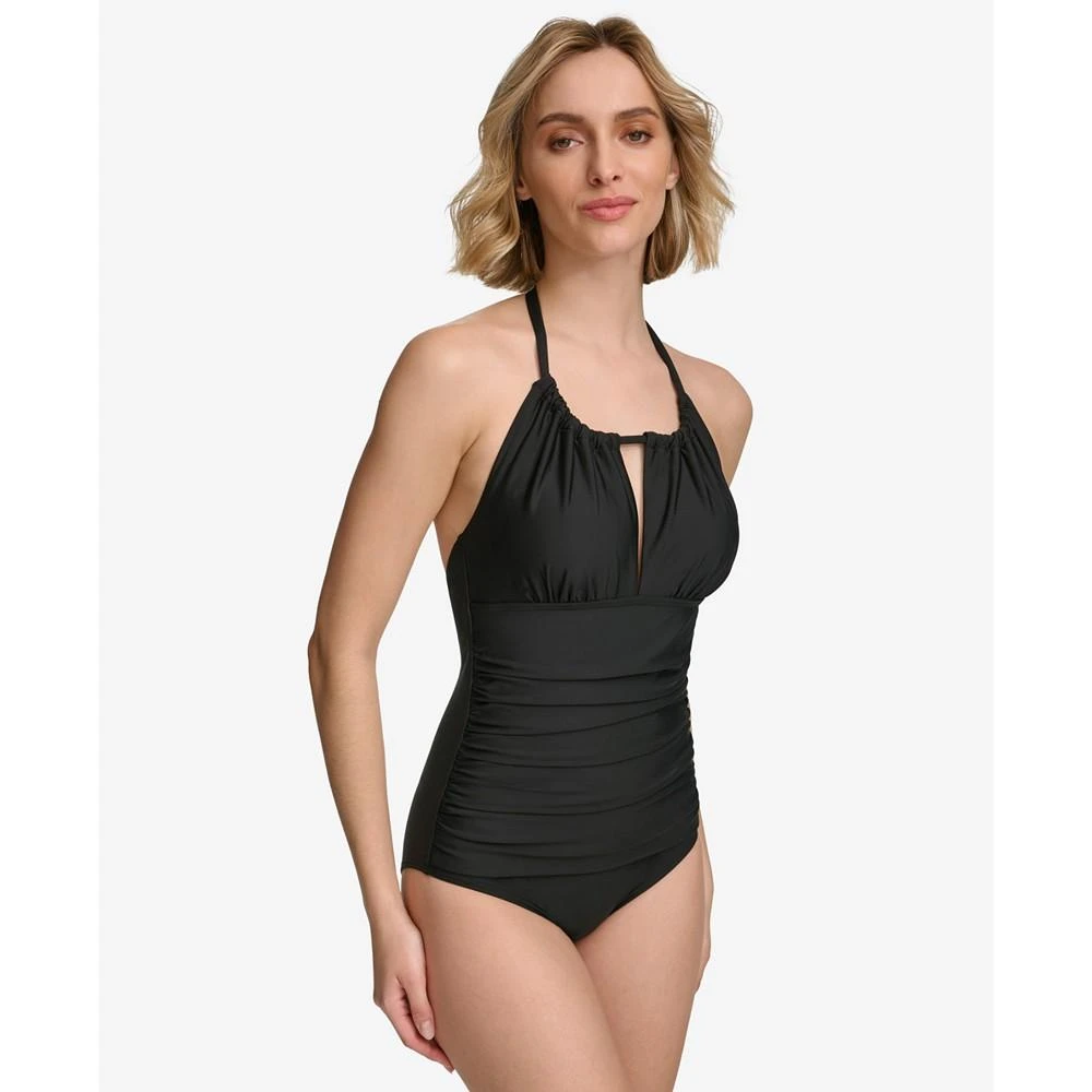Calvin Klein Women's Keyhole-Neck One-Piece Swimsuit 3