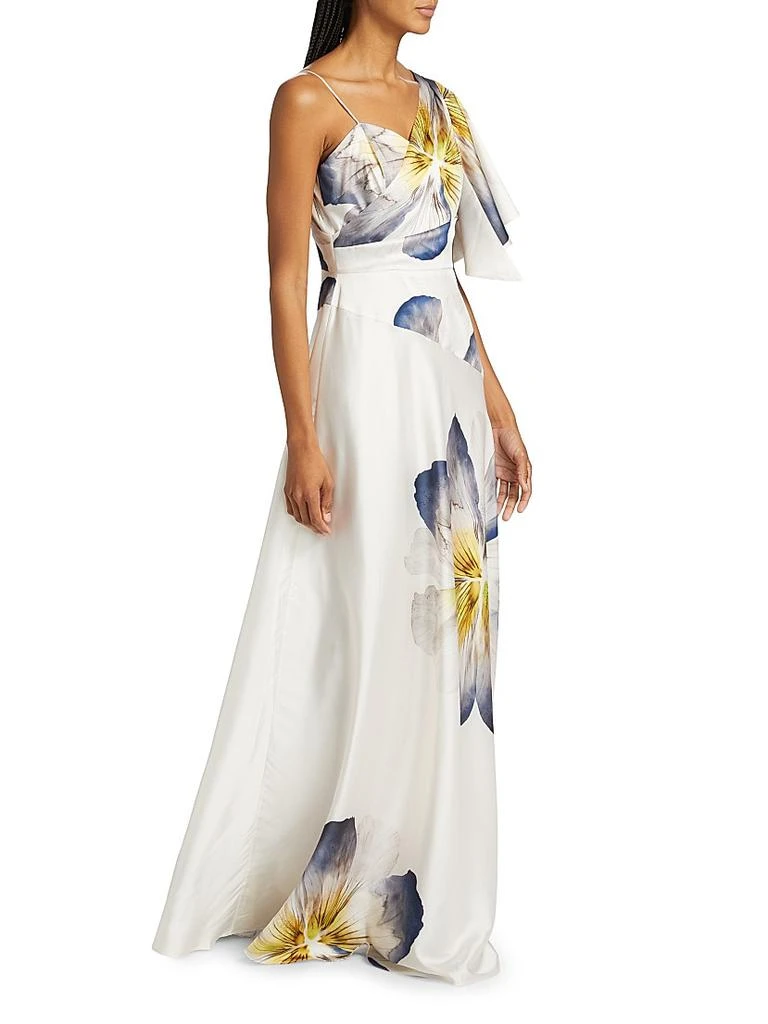 Teri Jon Floral Asymmetric One-Flutter-Sleeve Gown - Dresses & Skirts -  Compare Prices from 7+ Stores - BeyondStyle