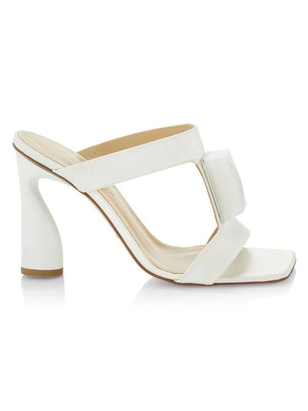 Paul Andrew 95MM Cube Satin Sandals 1
