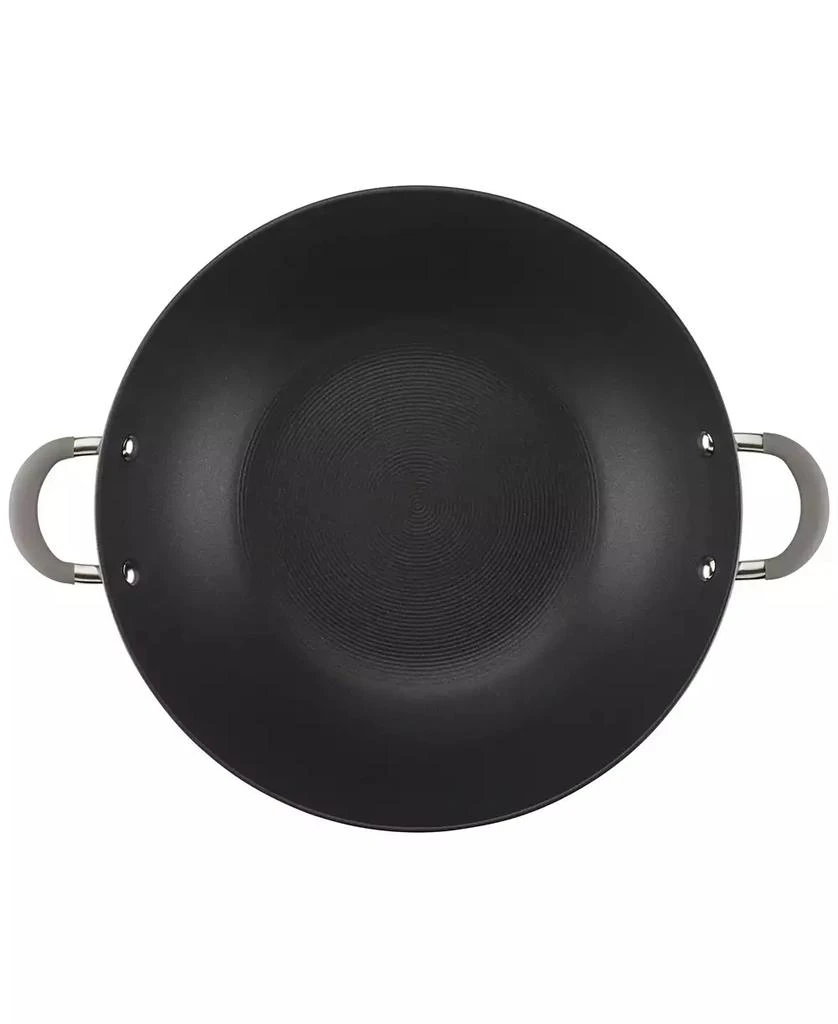Circulon Elementum Hard-Anodized Aluminum Nonstick 14" Wok with Side Handles and Lid 4