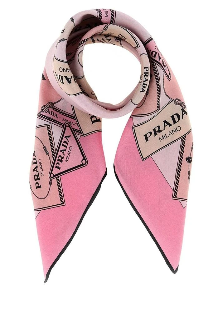 Prada Prada Pattern-Printed Twill Scarf