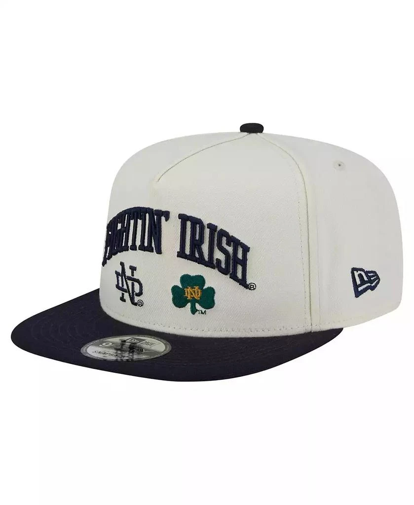 New Era Men's White Notre Dame Fighting Irish Collegiate 9FIFTY A-Frame Snapback Hat 1