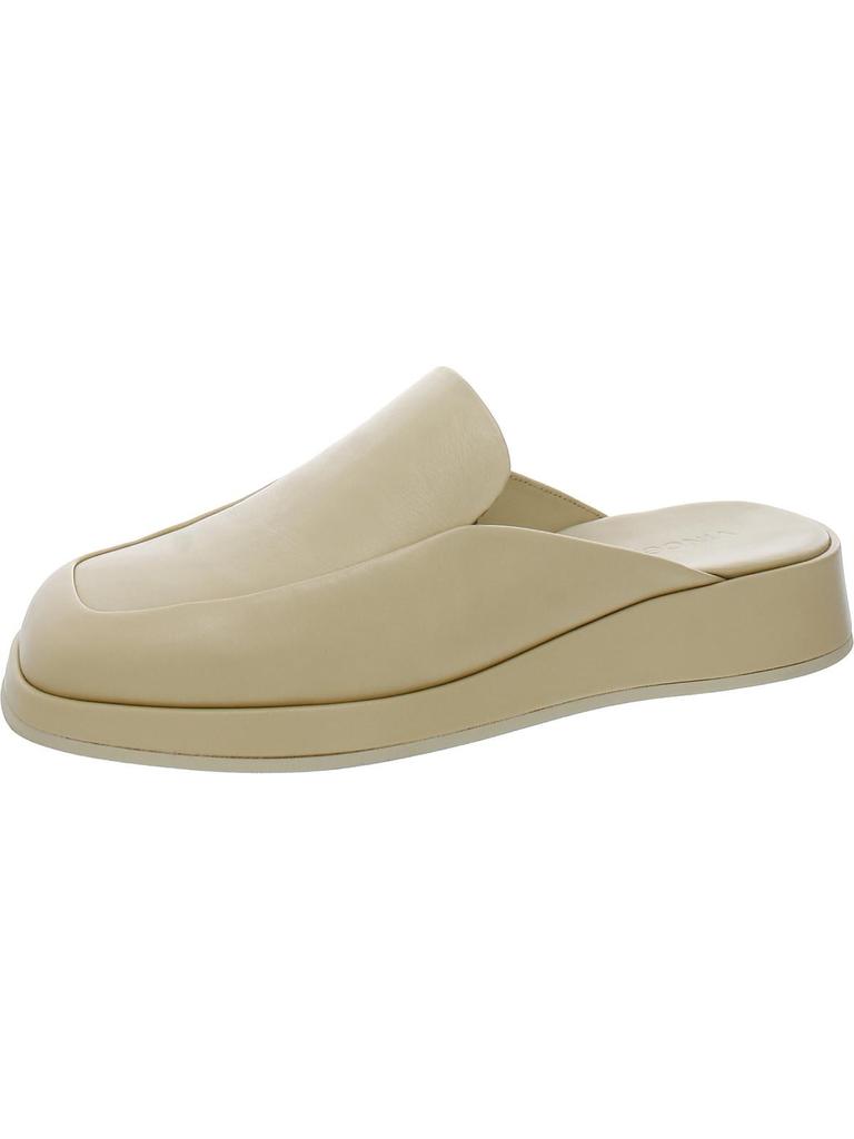 Vince Raquel Womens Leather Square Toe Mules