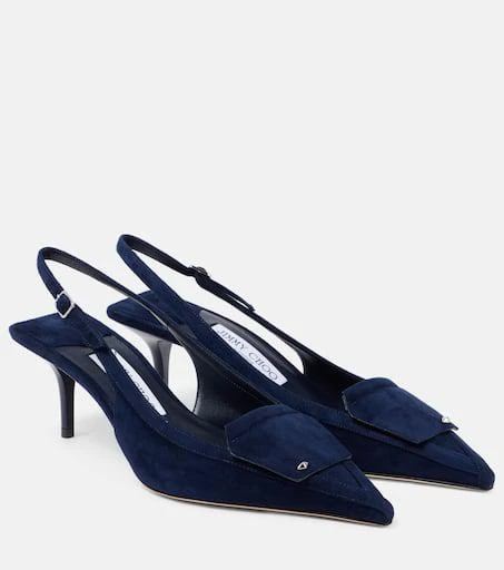 Jimmy Choo Frances 60 suede slingback pumps 1