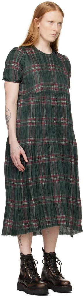 R13 Green Check Midi Dress 2
