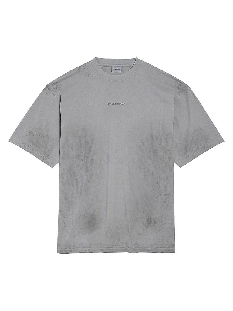 Shop Balenciaga Tbilisi Long-Sleeved Large Fit T-Shirt on Sale at