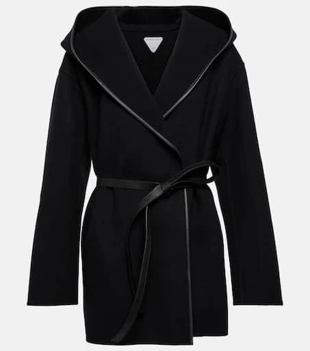 Bottega Veneta Belted wool and cashmere coat 1