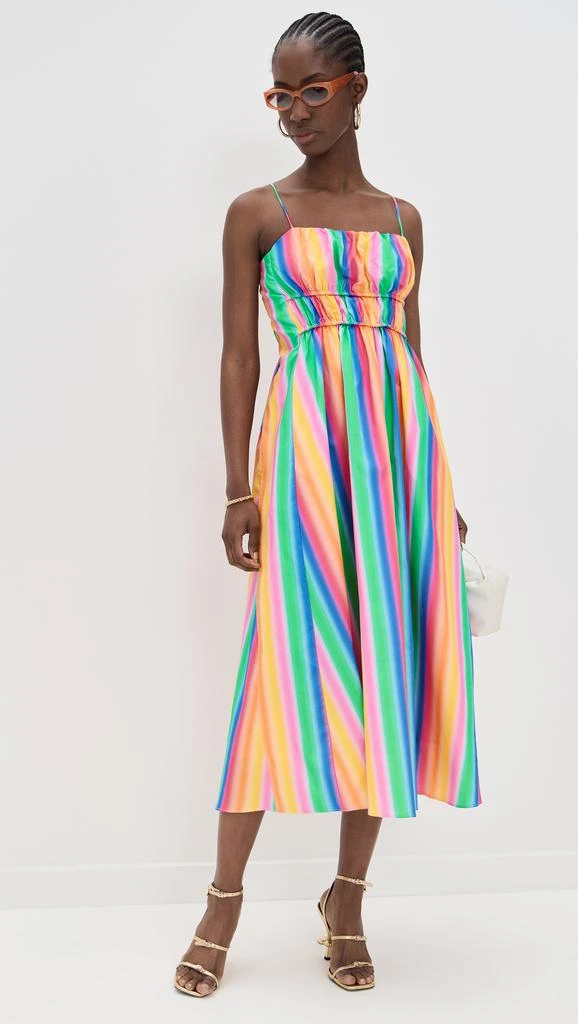 English Factory Rainbow Stripe Sleeveless Maxi Dress 4