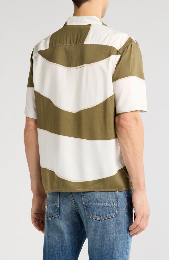 Abound Wavy Stripe Camp Shirt
