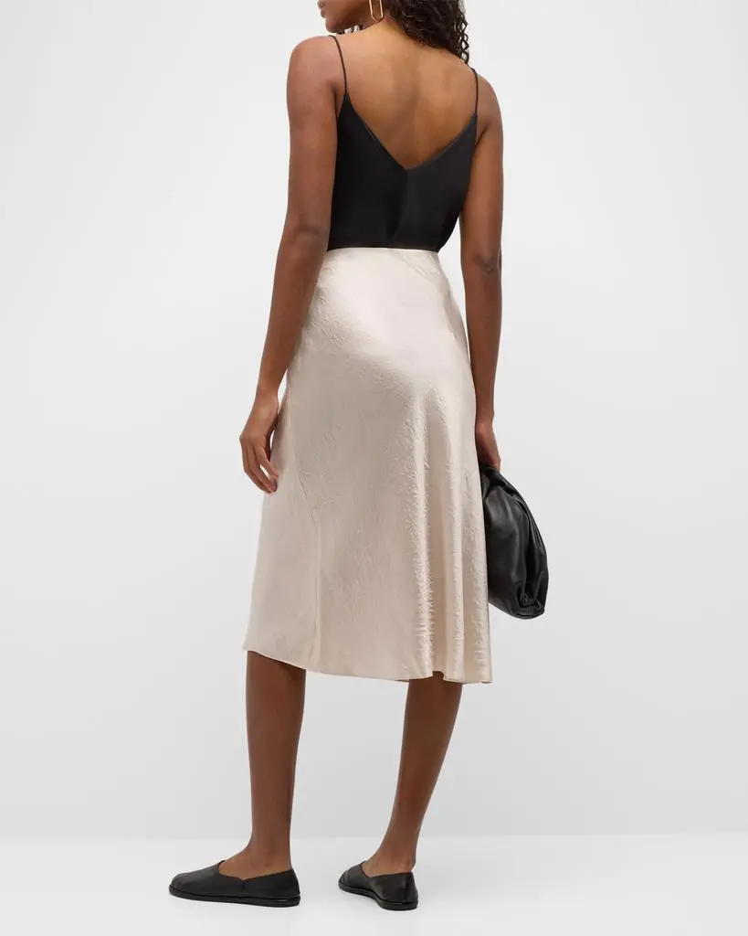 Vince Satin Slip Midi Skirt 3