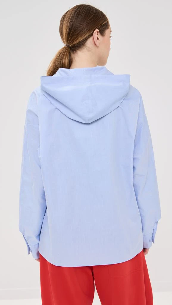 Tibi Oxford Shirting Hooded Shirt 2
