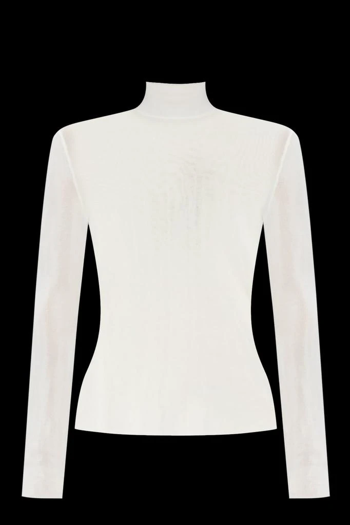 Self Portrait Self Portrait Turtleneck Semi-Sheer Top 1