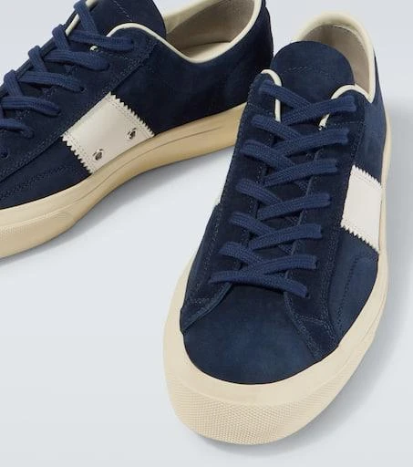 Tom Ford Cambridge leather-trimmed suede sneakers 3