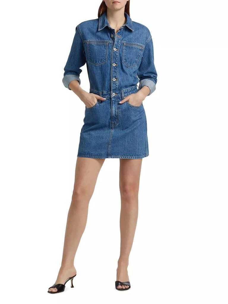 SLVRLAKE Jagger Cotton Denim Minidress 2