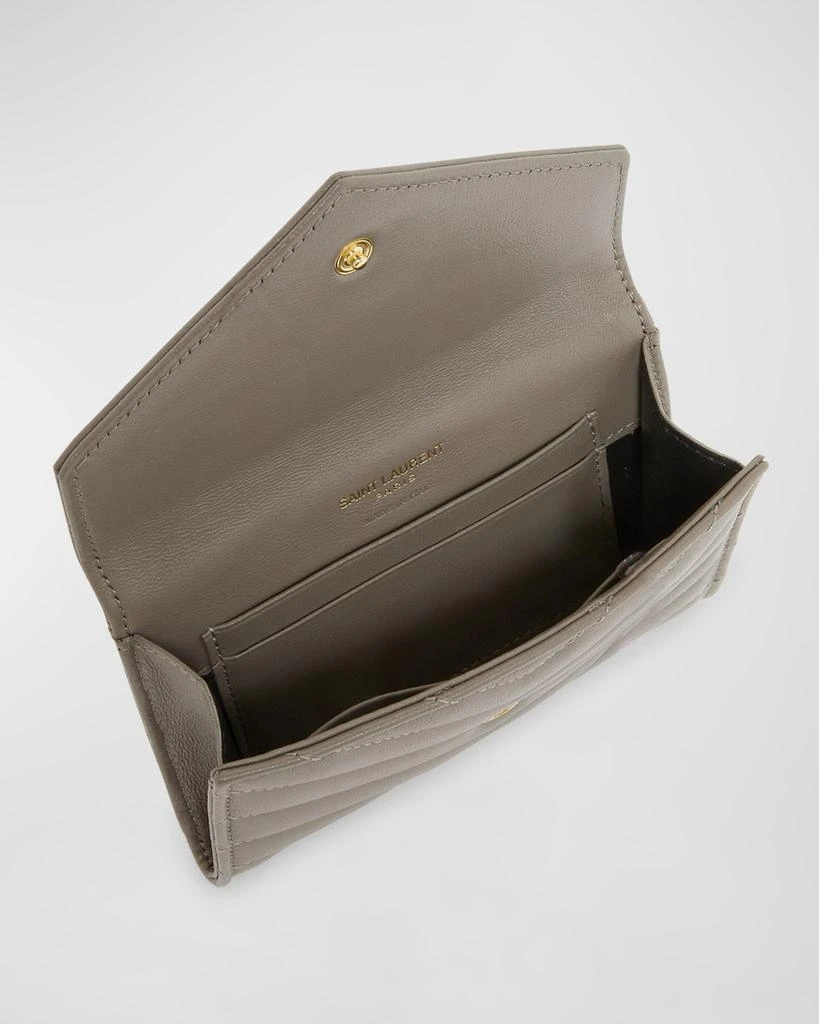 Yves Saint Laurent YSL Monogram Small Flap Wallet in Smooth Leather 3