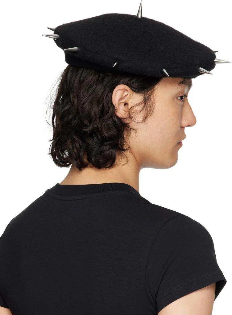 Charles Jeffrey Loverboy Black Spikey Beret 3