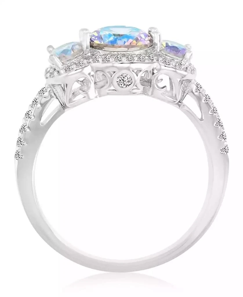 Macy
s Cubic Zirconia (2.812 ct. t.w.) and Aurora Borealis (2.81 ct. t.w.) Round Pave Ring 2