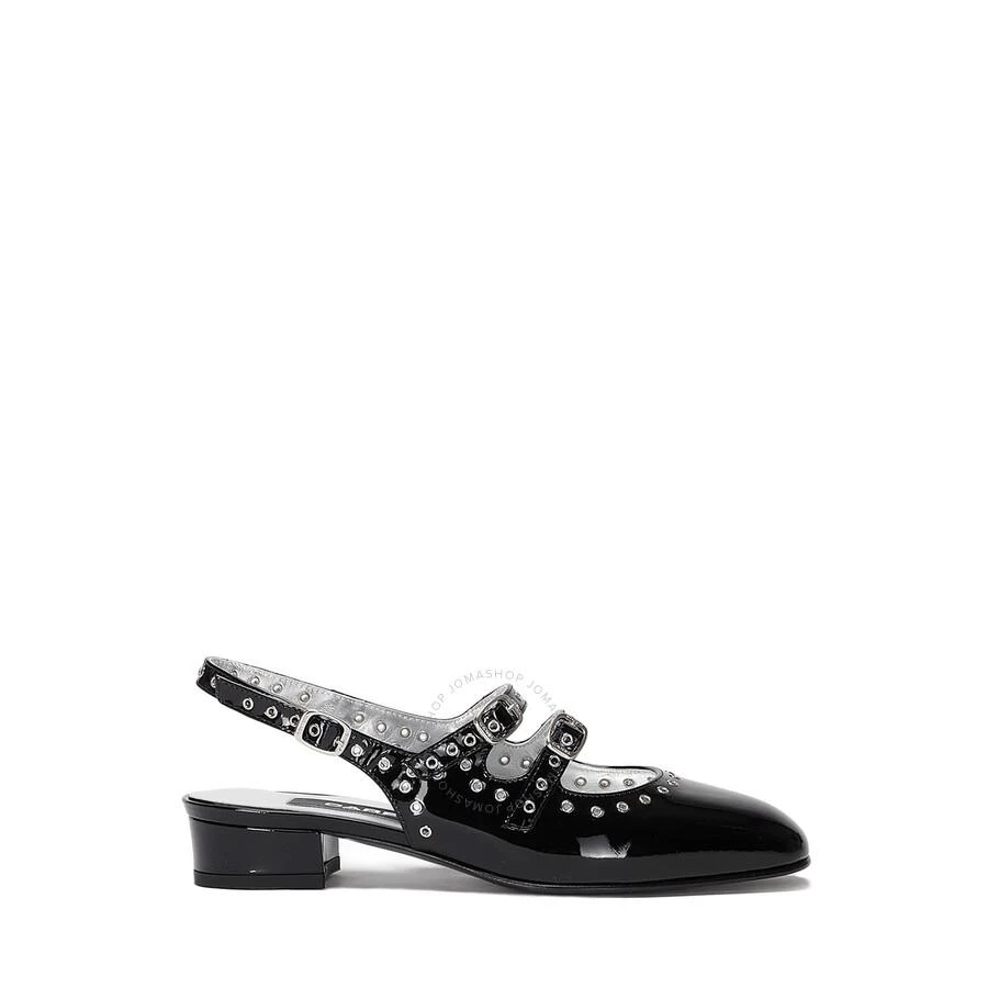 Carel Ladies Black Patent Queen Slingback Mary Janes 1