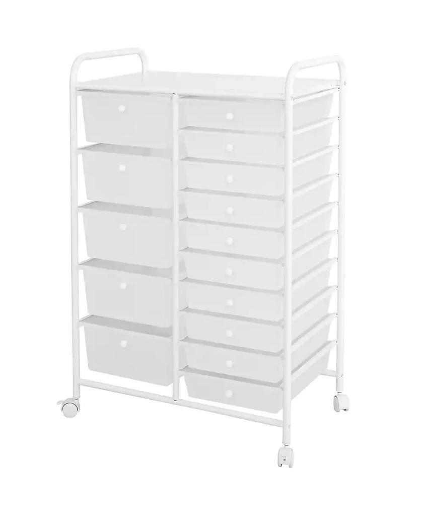 Seville Classics 15-Drawer Organizer Cart