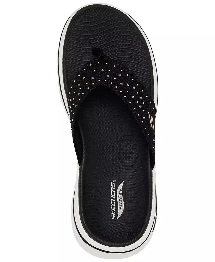 SKECHERS Women
s GO WALK Arch Fit 2.0 - Claire Slide Sandals from Finish Line 5