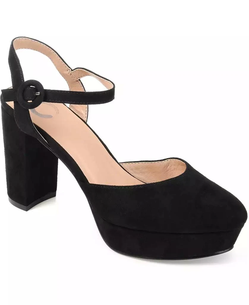 Journee Collection Women's Roslynn Platform Block Heel Dress Pumps 1