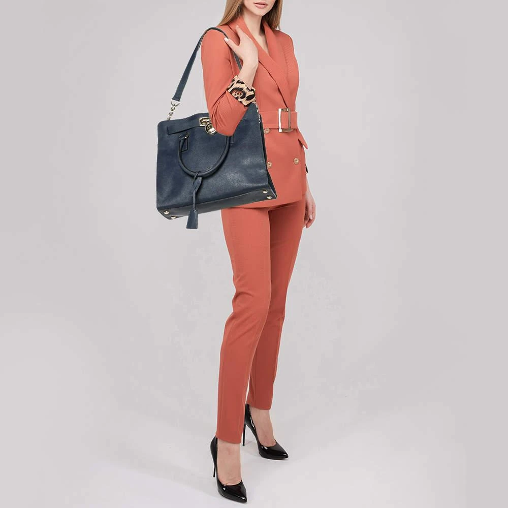 Michael Kors MICHAEL Michael Kors Blue Leather Hamilton Tote 2
