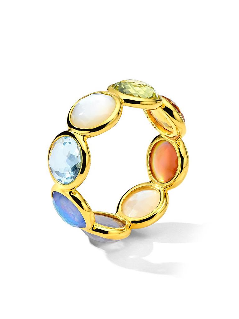 Ippolita Lollipop Wildflower 18K Yellow Gold & Multi-Stone Band Ring