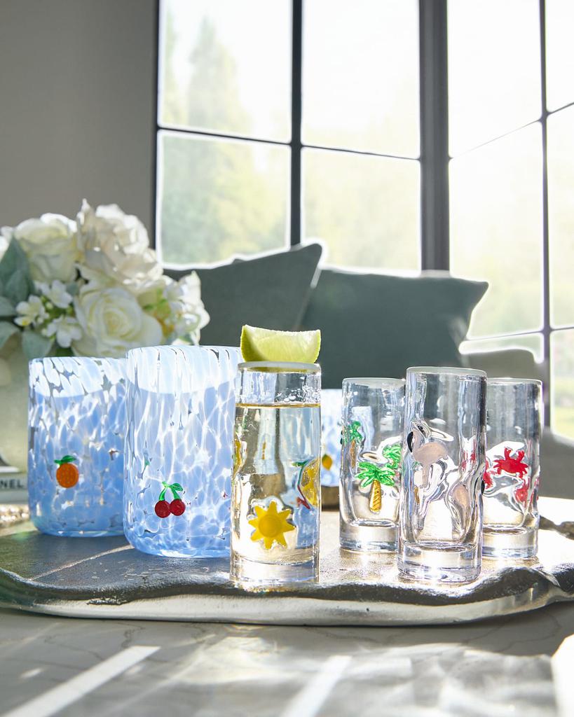 Neiman Marcus Summer Fun 2.8 oz. Shot Glasses, Set of 4