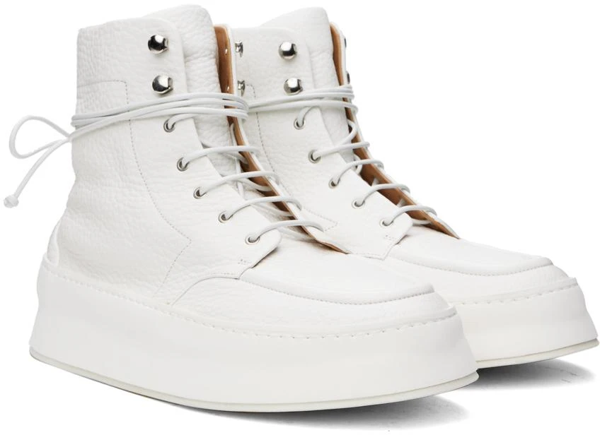 Marsèll White Cassapana Boots 4