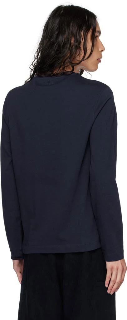 AMI Paris Navy Ami De Cœur Long Sleeve T-Shirt 3