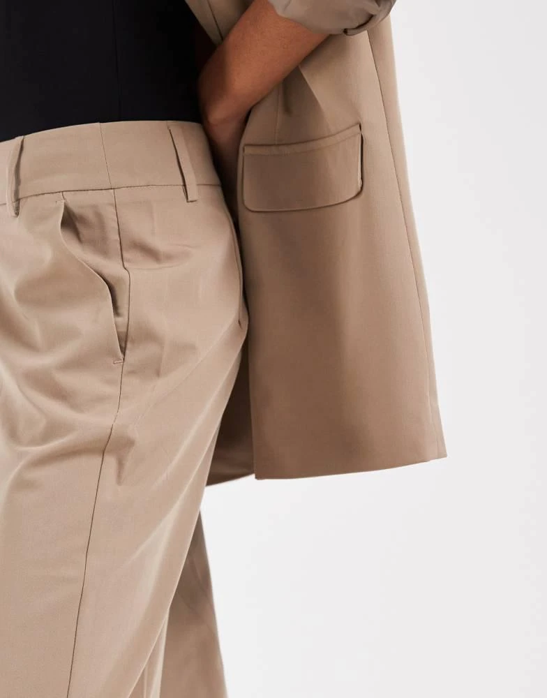 Vero Moda Tall Vero Moda Tall straight leg tailored trouser co-ord in beige 5