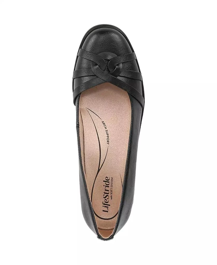 LifeStride Women's Jorie Low Wedge Ballerina Flats 4