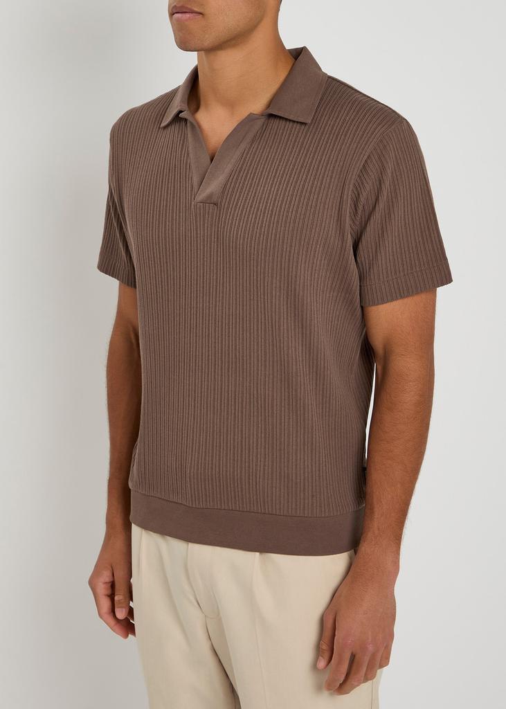 Oliver Spencer Westcott ribbed cotton polo shirt