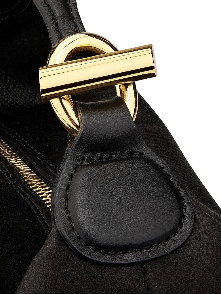 Liffner Satin Pillow Pouch Micro Top Handle Bag 5