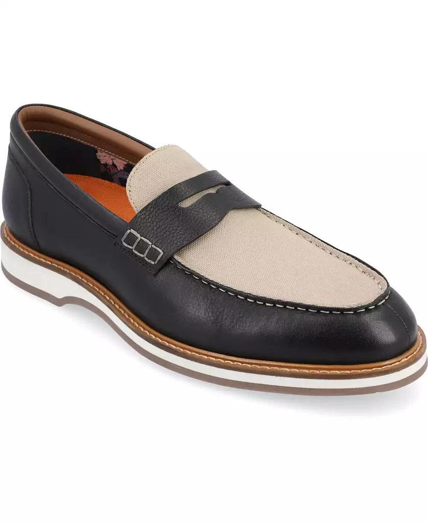 Thomas & Vine Men's Kaufman Moc Toe Penny Loafers Casual Shoes 1