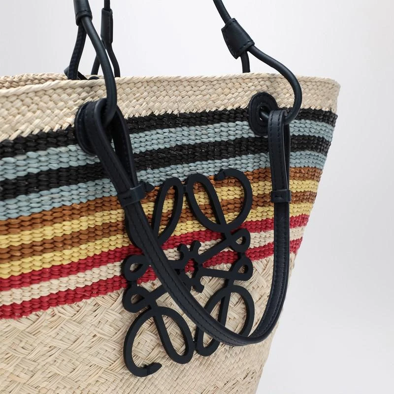 Loewe Large Anagram basket bag in Iraca palm and leather 6