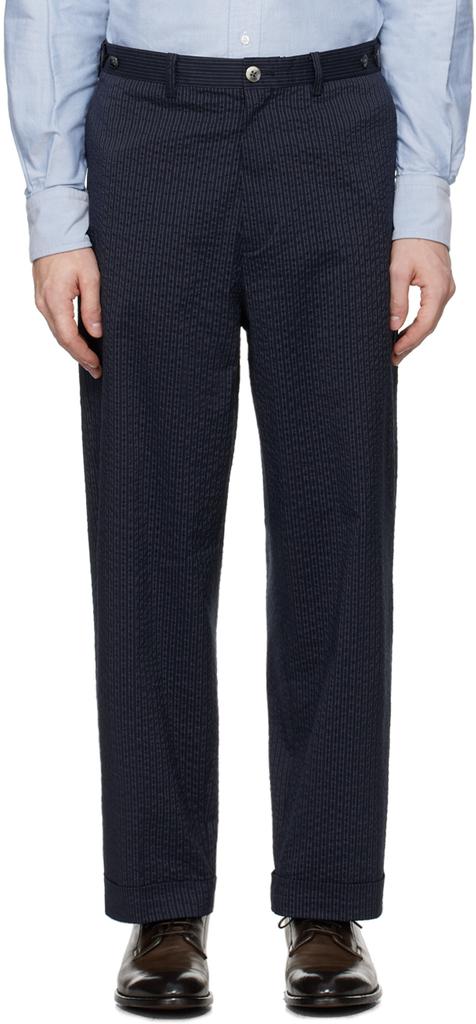 BEAMS PLUS Navy Ivy Trousers