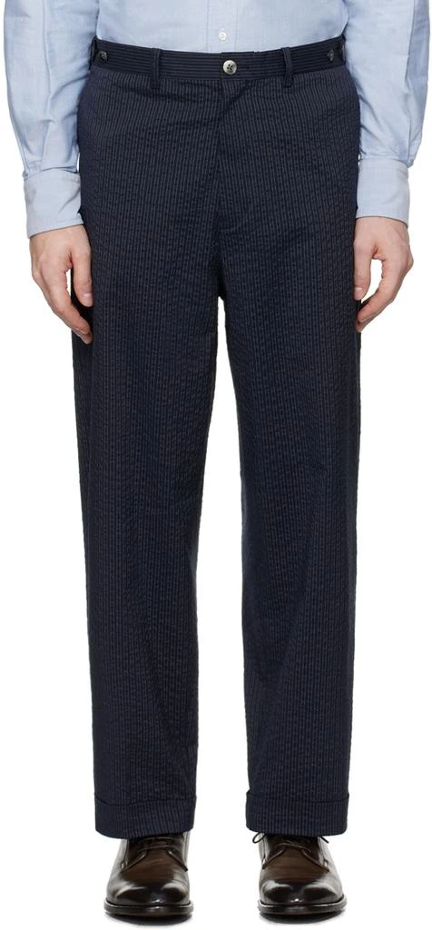 BEAMS PLUS Navy Ivy Trousers 1