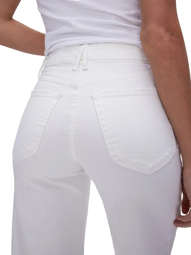 Good American Good Waist Crop Palazzo Jeans 4