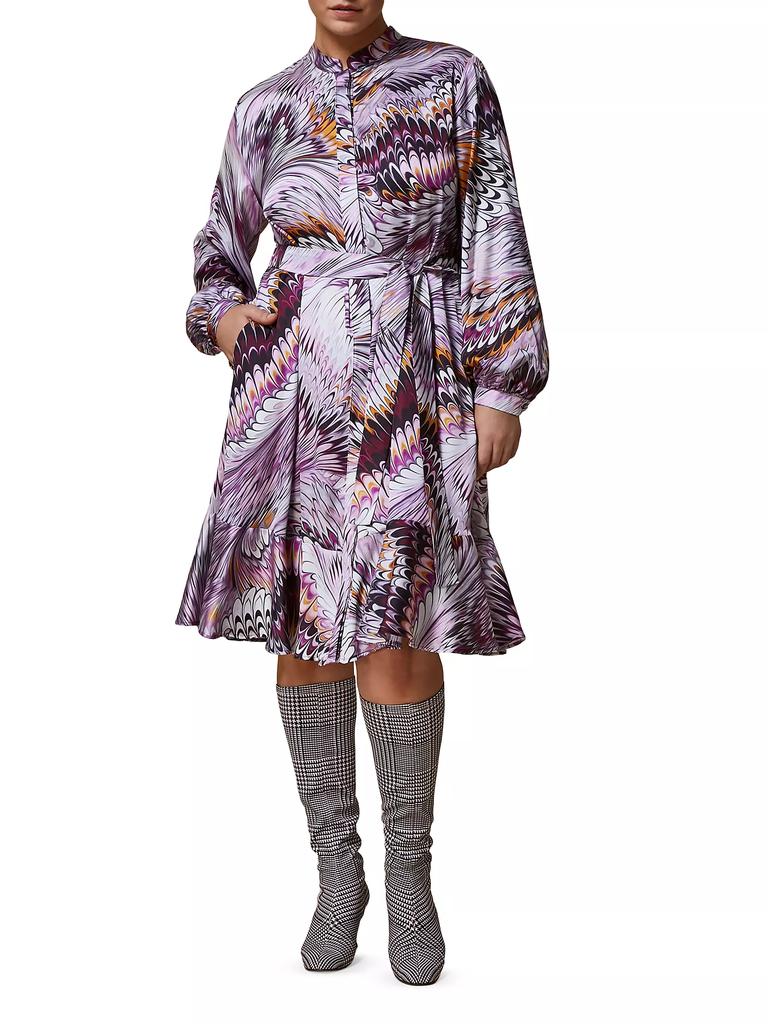 Marina Rinaldi Marina Rinaldi x Mary Katrantzou Dedal Printed Shirtdress