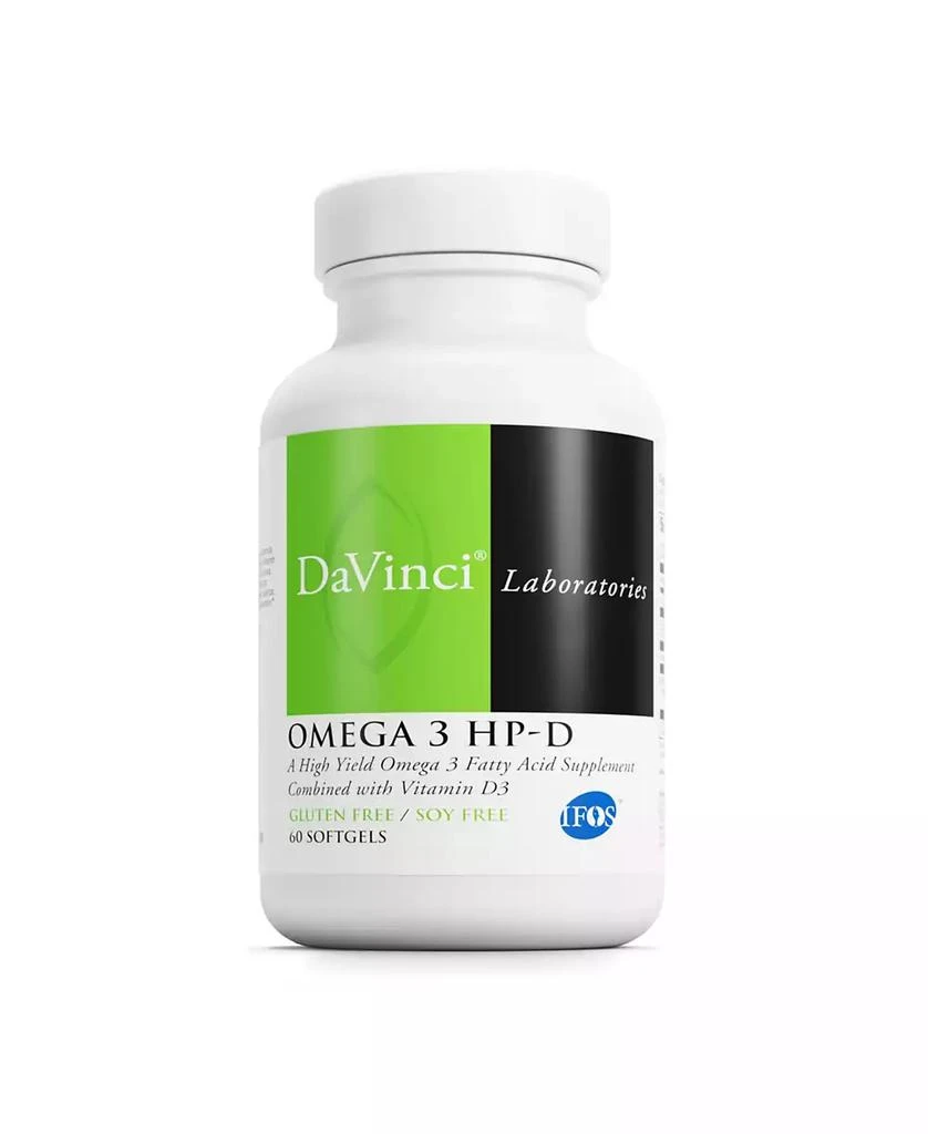 DaVinci Laboratories DaVinci Labs Omega 3 HP-D - Dietary Supplement to Support Immune System, Healthy Joints and Cardiovascular and Skin Health - With Vitamin D3 and More - Gluten-Free