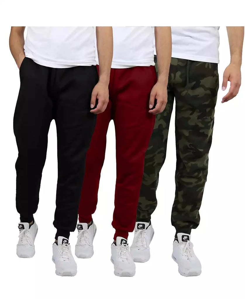 Blue Ice Men's Modern Fit Heavyweight Classic Fleece Jogger Sweatpants- 3 Pack 1