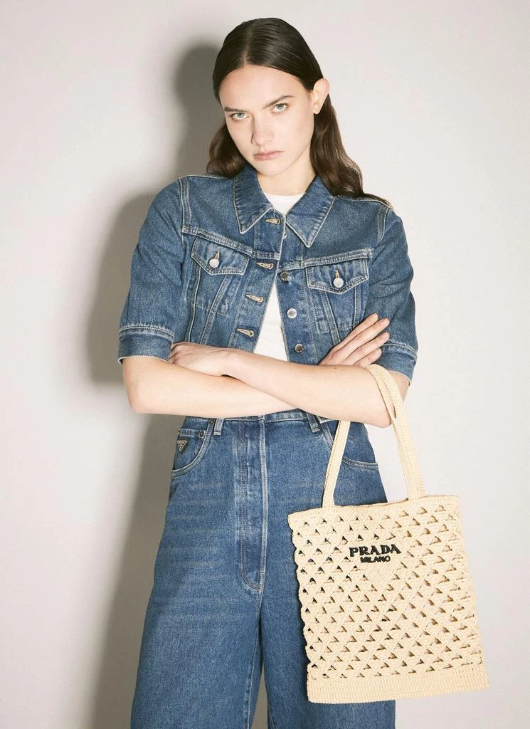Prada Crochet Tote Bag 1