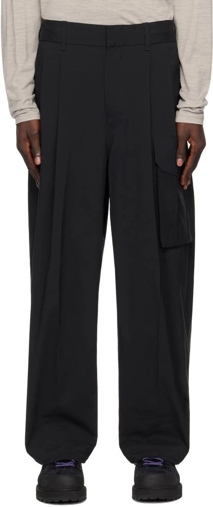DESCENTE Black Primeflex Wide Cargo Pants 1
