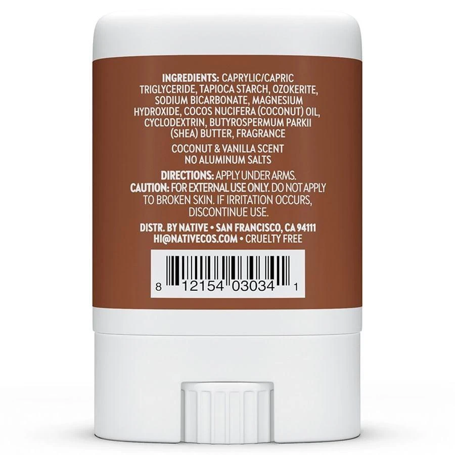 Native Deodorant, Aluminum Free, for Women and Men Coconut & Vanilla, Mini Travel Size 8