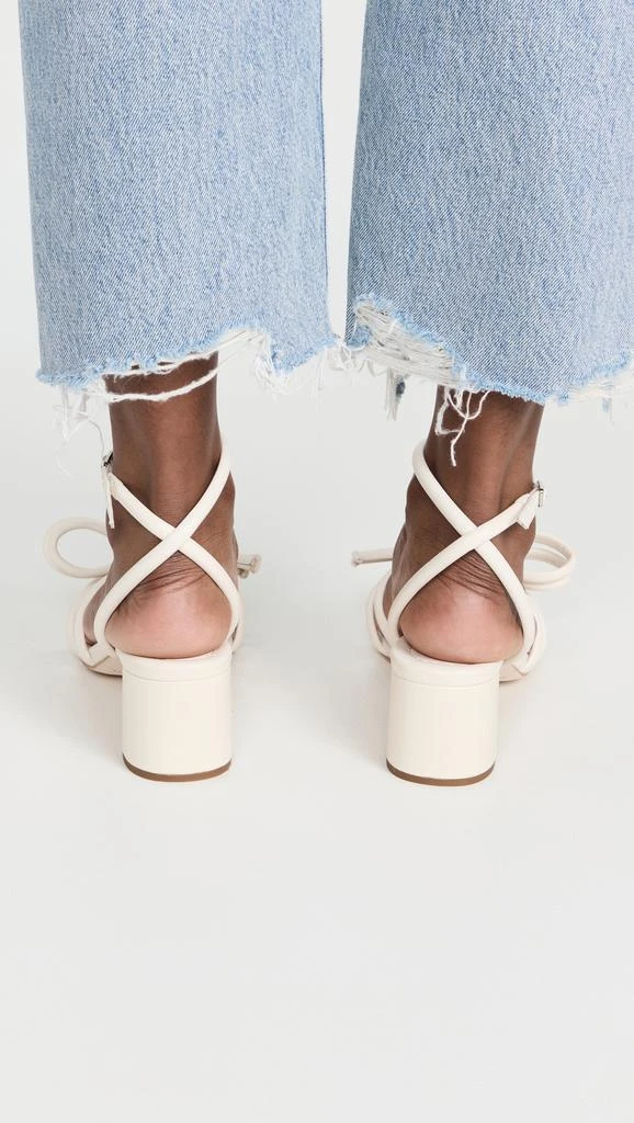 Loeffler Randall Mikel Leather Bow Mid-Heel Sandals 4