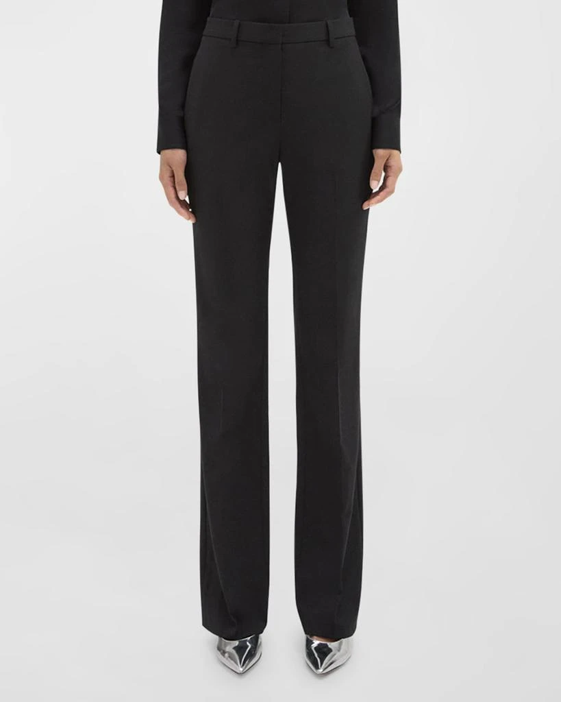Theory Traceable Wool Slim Straight-Leg Trousers 4